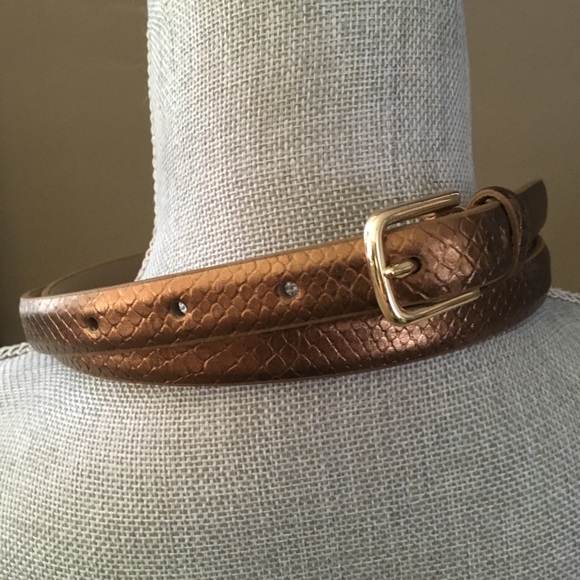 Talbots Skinny Leather Belt - Picture 2 of 6